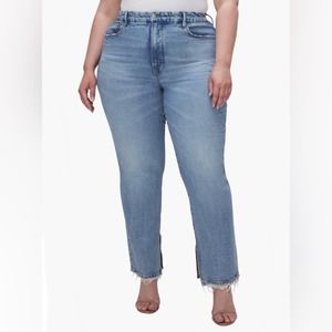 Good American Indigo041 Good Boy Straight Jeans 22